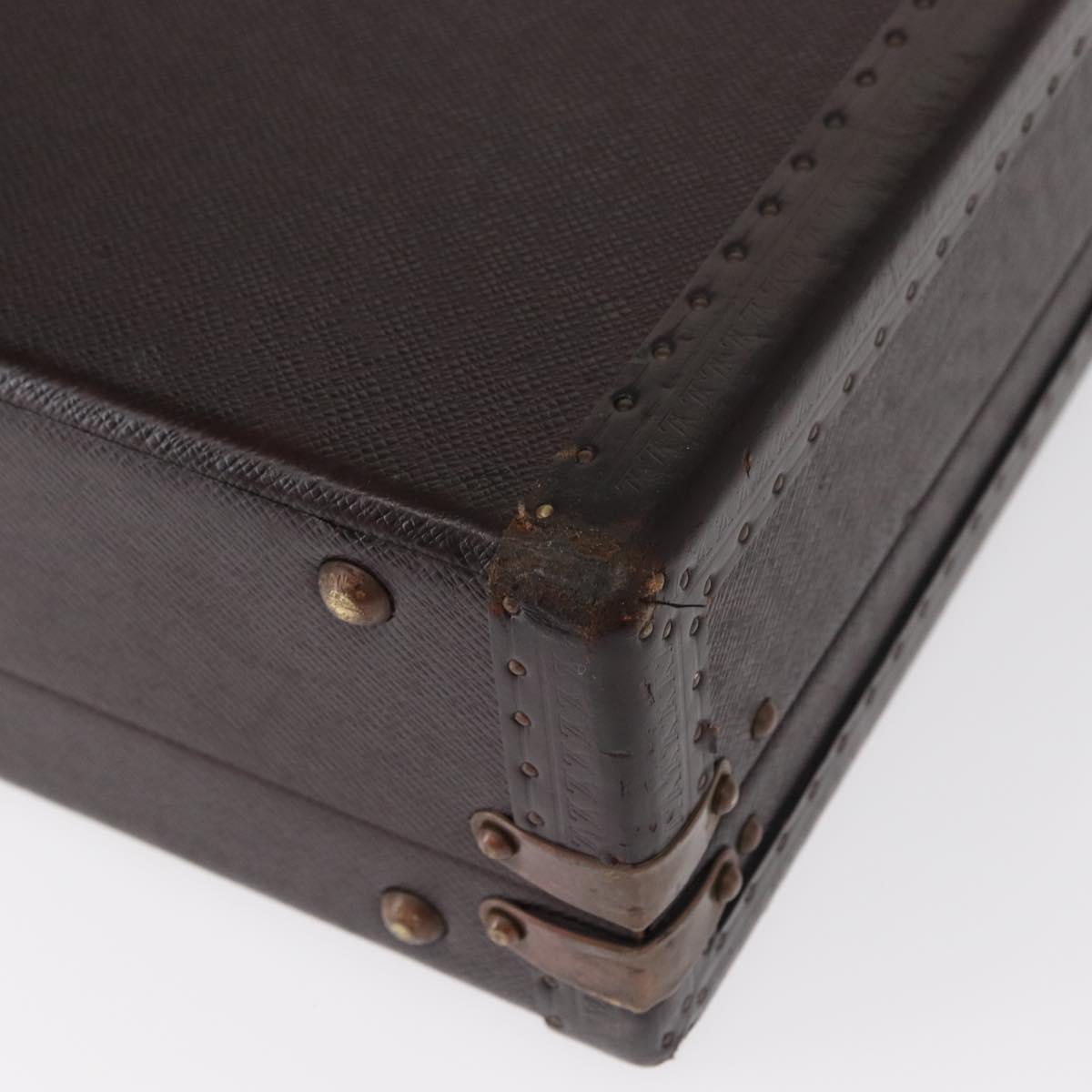 LOUIS VUITTON Taiga President Briefcase Acajou LV Auth 154896