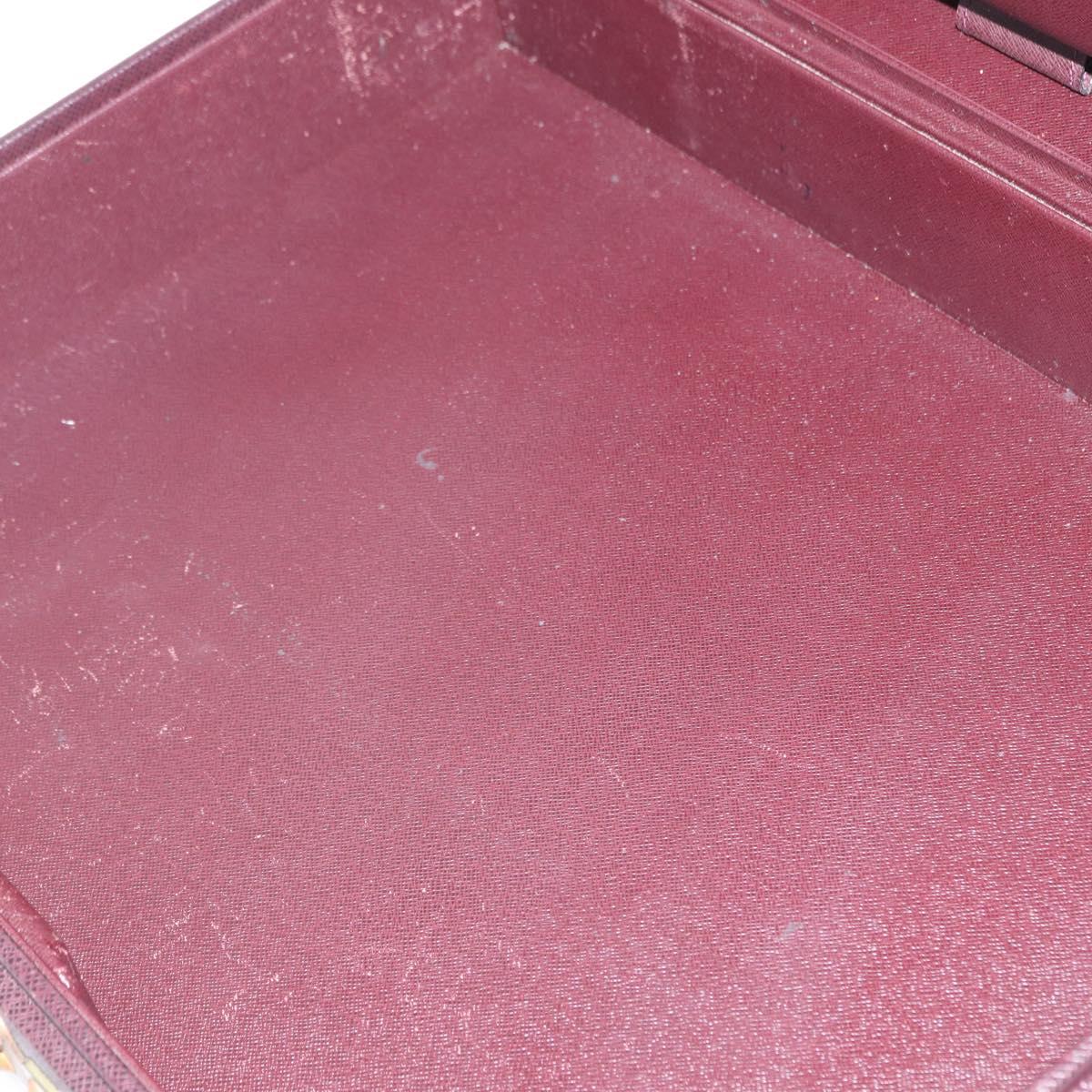 LOUIS VUITTON Taiga President Briefcase Acajou LV Auth 154896