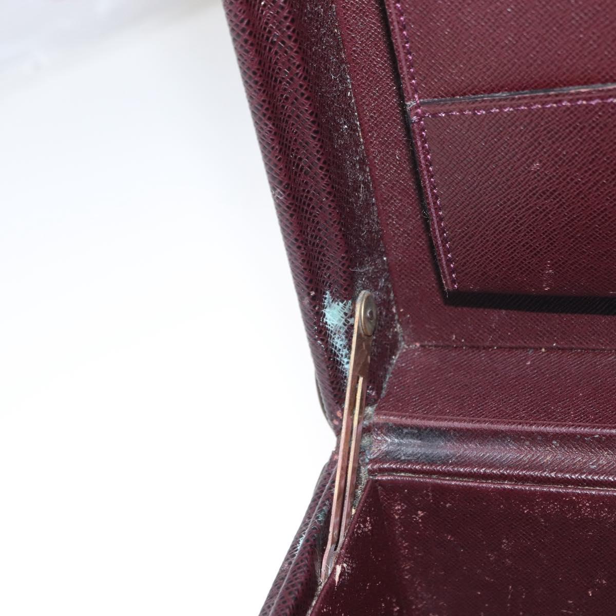 LOUIS VUITTON Taiga President Briefcase Acajou LV Auth 154896