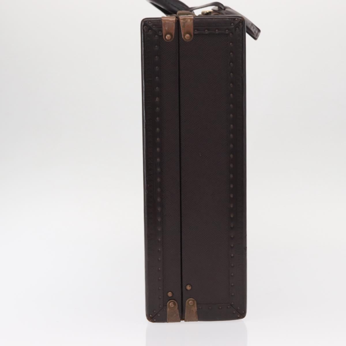 LOUIS VUITTON Taiga President Briefcase Acajou LV Auth 154896