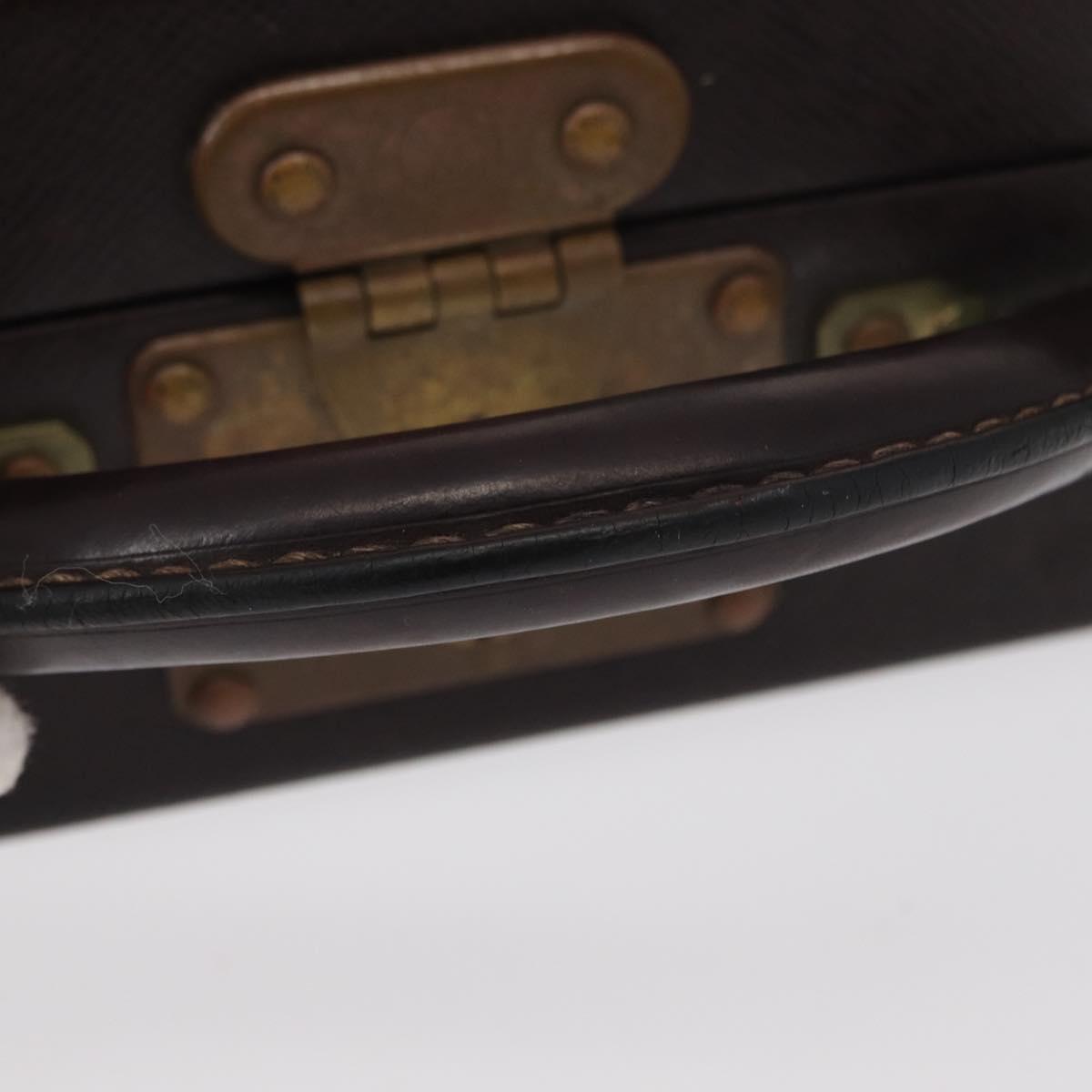 LOUIS VUITTON Taiga President Briefcase Acajou LV Auth 154896