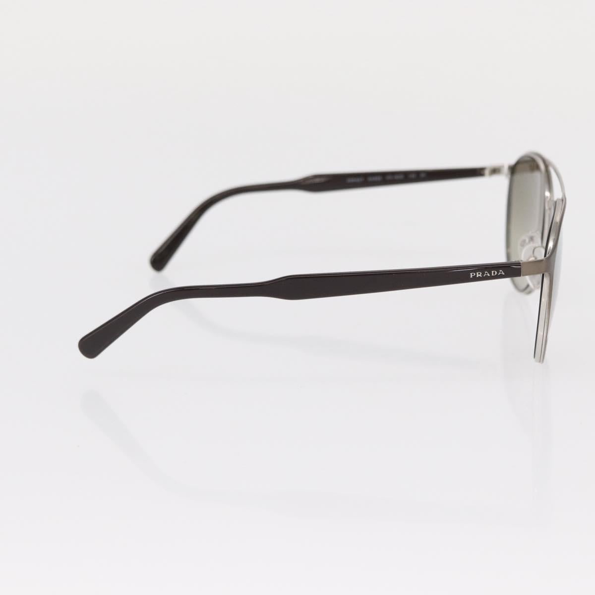 PRADA Sunglasses metal Brown SPR62T Auth 154897