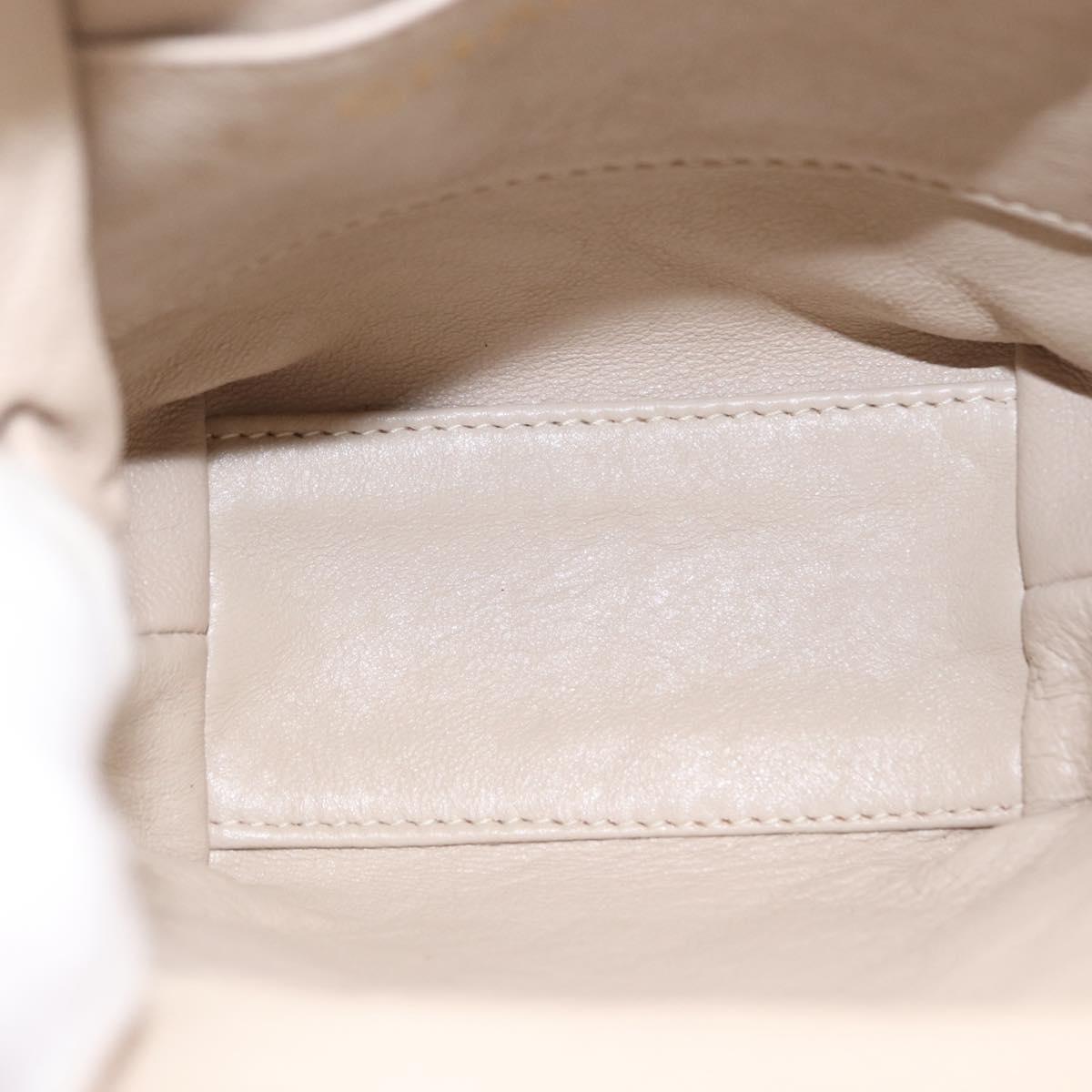 CHANEL Matelasse Hand Bag Suede Pink Gold CC Auth 154898