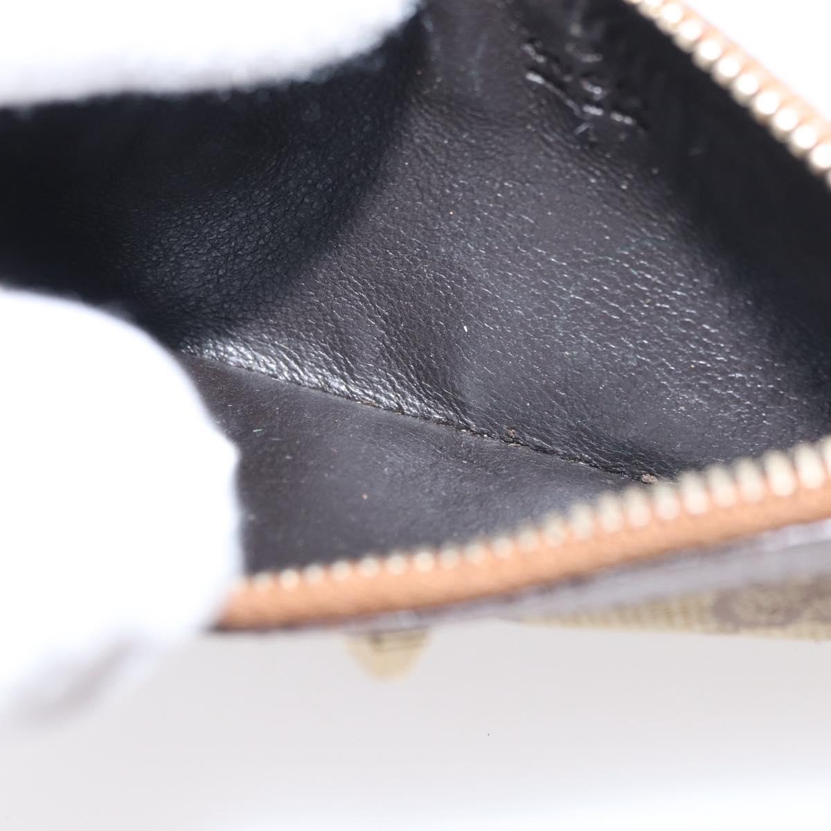 GUCCI GG Canvas Coin Purse Beige Gold 120971 Auth 154904