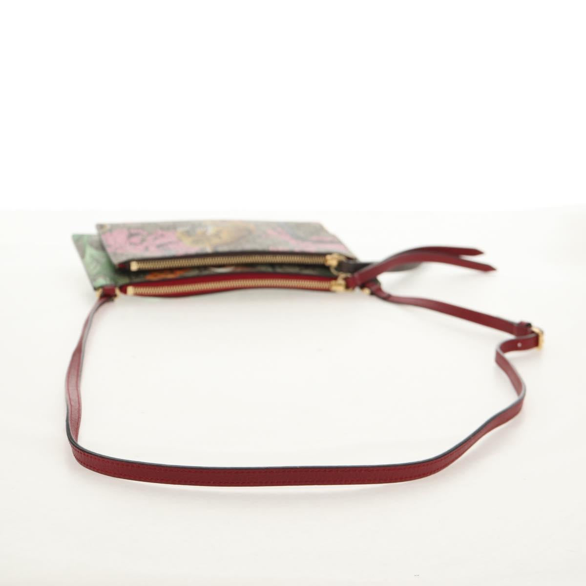 GUCCI GG Supreme Bengal Tiger Flower Bag PVC Beige Gold 454111 Auth 154913SAM