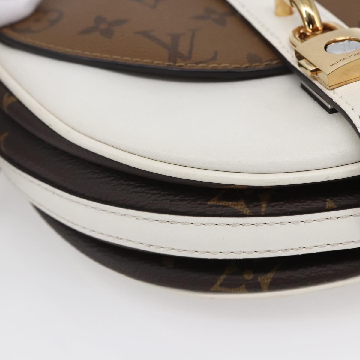 LOUIS VUITTON Monogram Reverse Shanty Lock Shoulder Bag M43645 LV Auth 154914SM