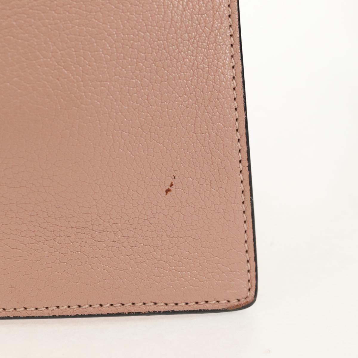 Miu Miu Mew Lady Hand Bag Leather 2way Pink Gold Auth 154917V