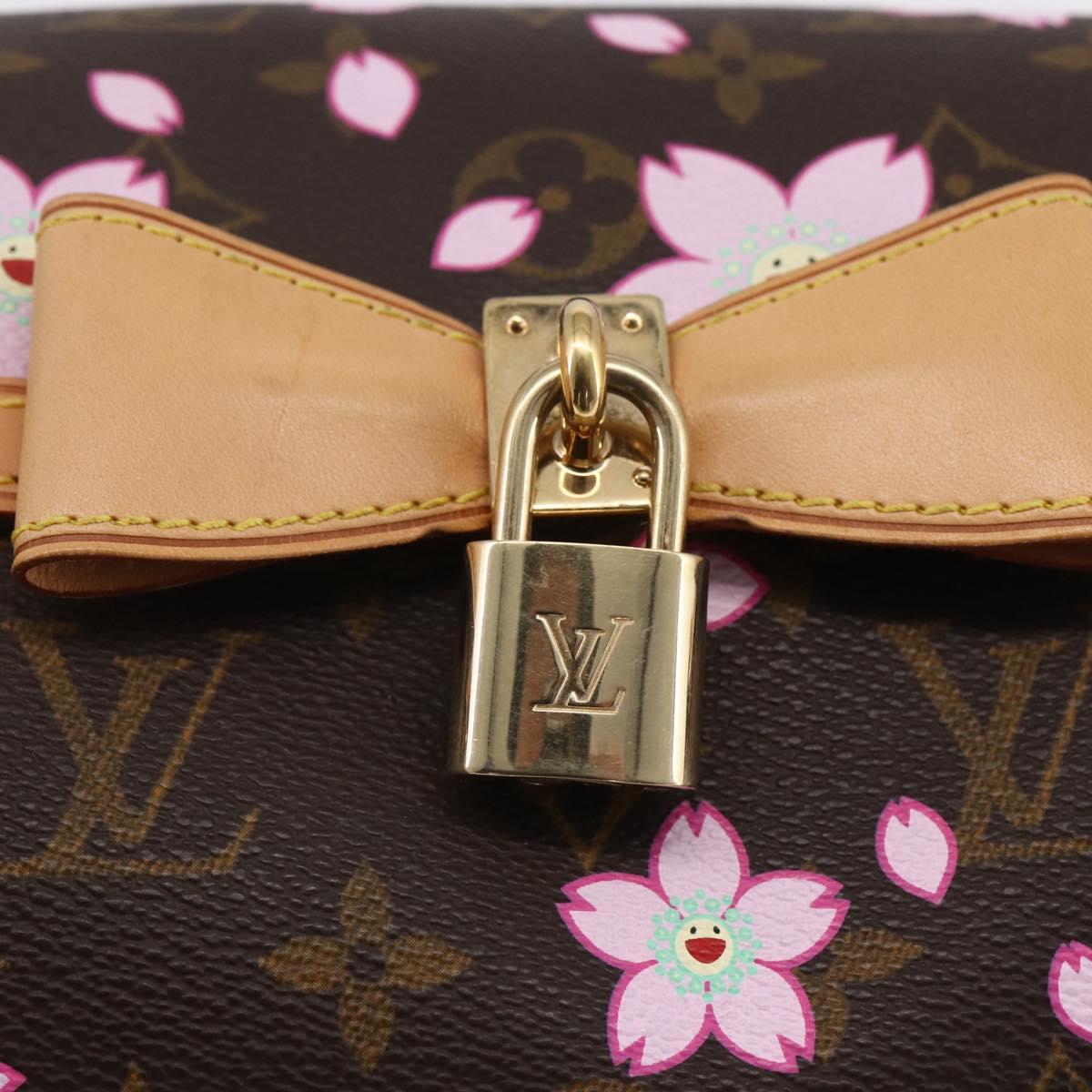 LOUIS VUITTON Monogram Cherry Blossom Papillon GM Bag M92009 LV Auth 154924SM
