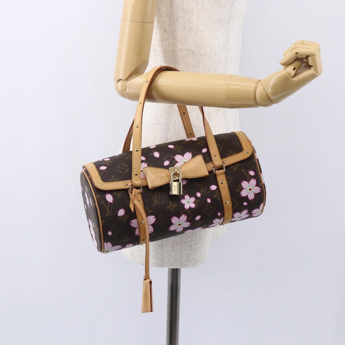 LOUIS VUITTON Monogram Cherry Blossom Papillon GM Bag M92009 LV Auth 154924SM
