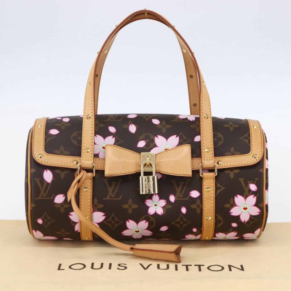 LOUIS VUITTON Monogram Cherry Blossom Papillon GM Bag M92009 LV Auth 154924SM