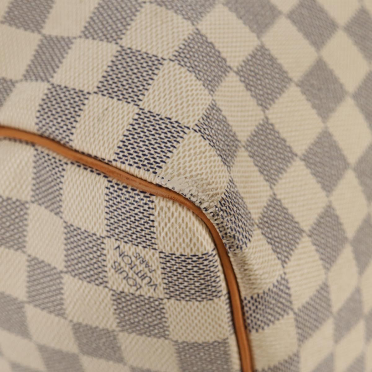 LOUIS VUITTON Damier Azur Keepall 50 Boston Bag N41430 LV Auth 154925V