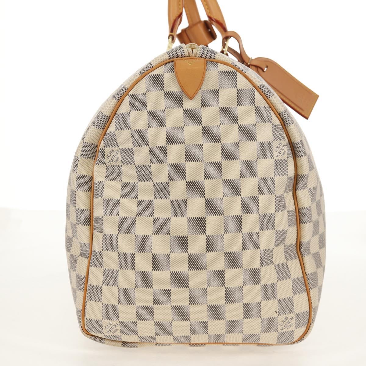 LOUIS VUITTON Damier Azur Keepall 50 Boston Bag N41430 LV Auth 154925V