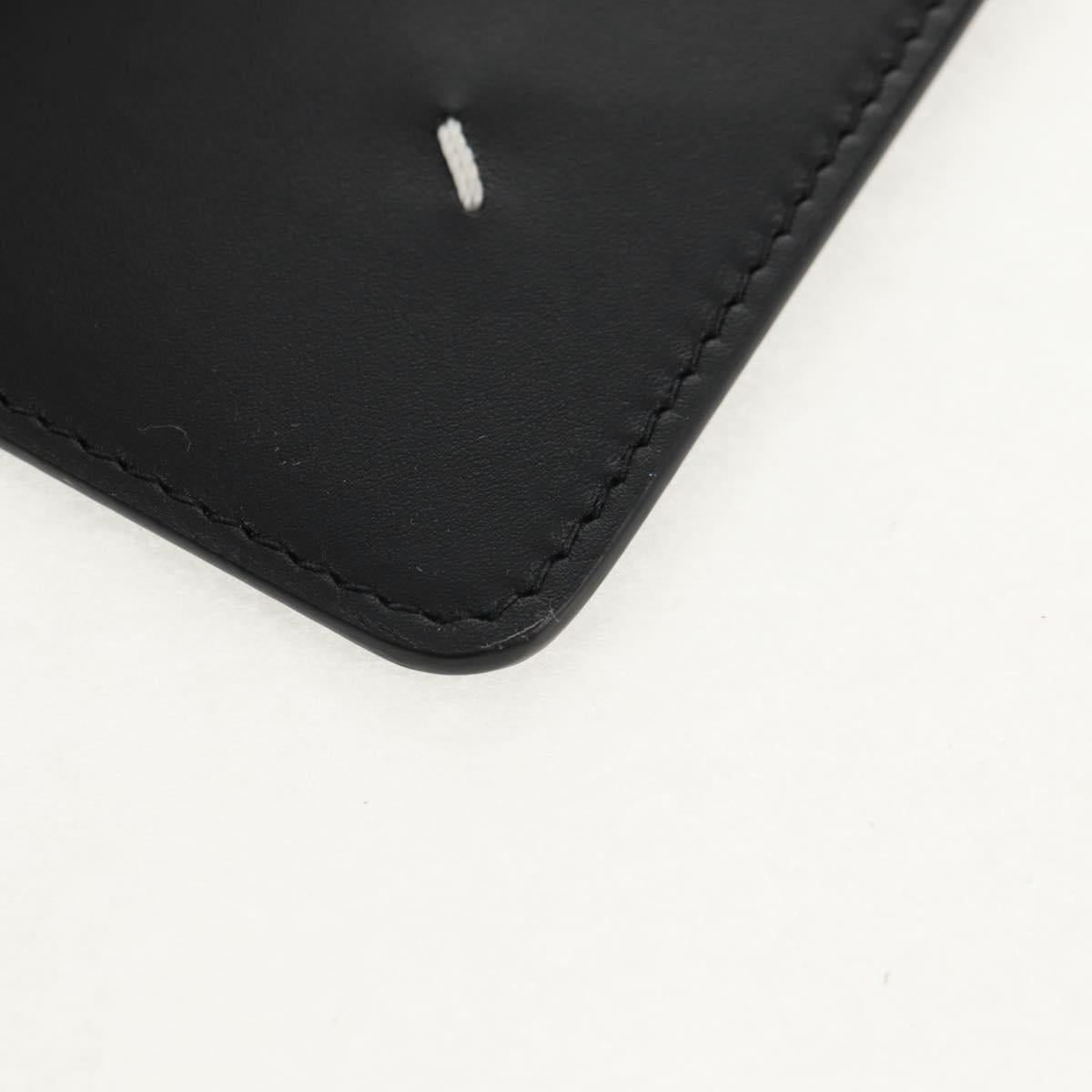 Maison Margiela 4 Stitch Fragment Case Compact Wallet Leather Black Auth 154938M