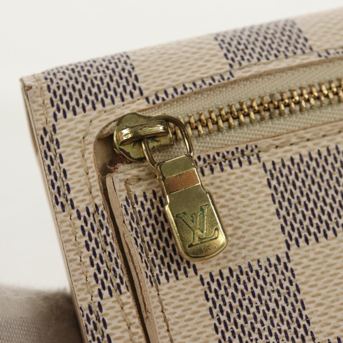 LOUIS VUITTON Damier Azur Portefeuille Koala Trifold Wallet N60013 Auth 154940V