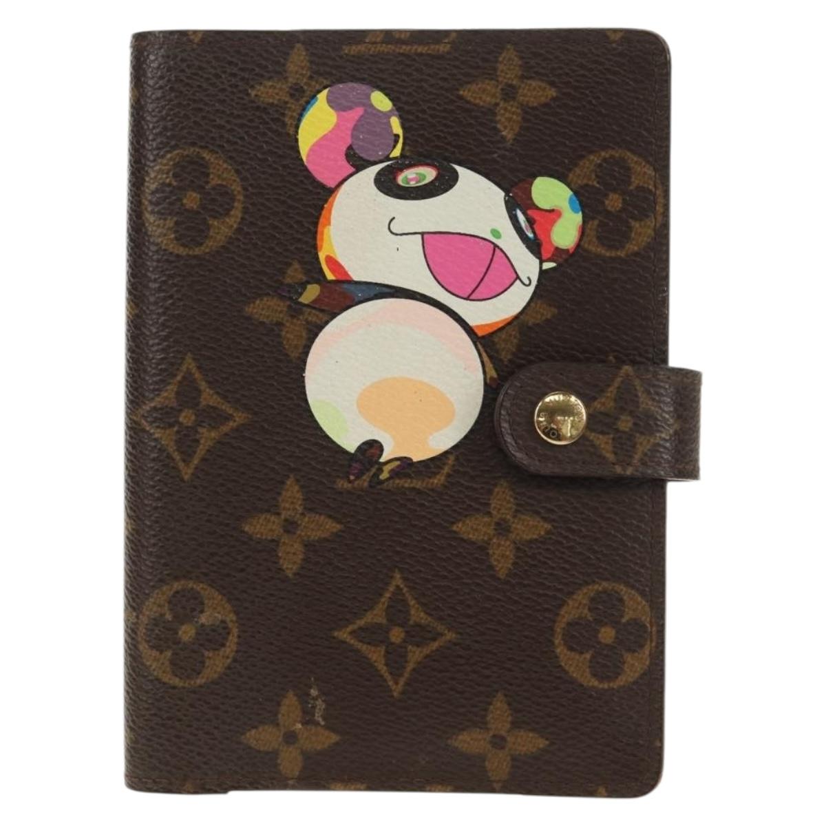 LOUIS VUITTON Monogram Panda Agenda PM Day Planner Cover R20011 LV Auth 154941V