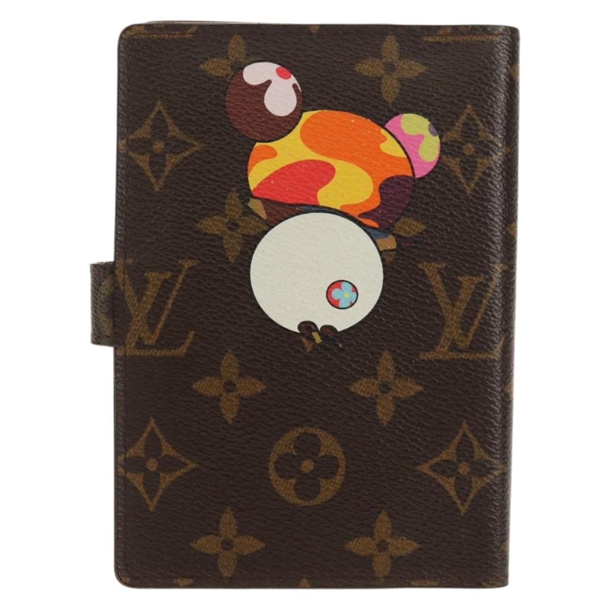 LOUIS VUITTON Monogram Panda Agenda PM Day Planner Cover R20011 LV Auth 154941V