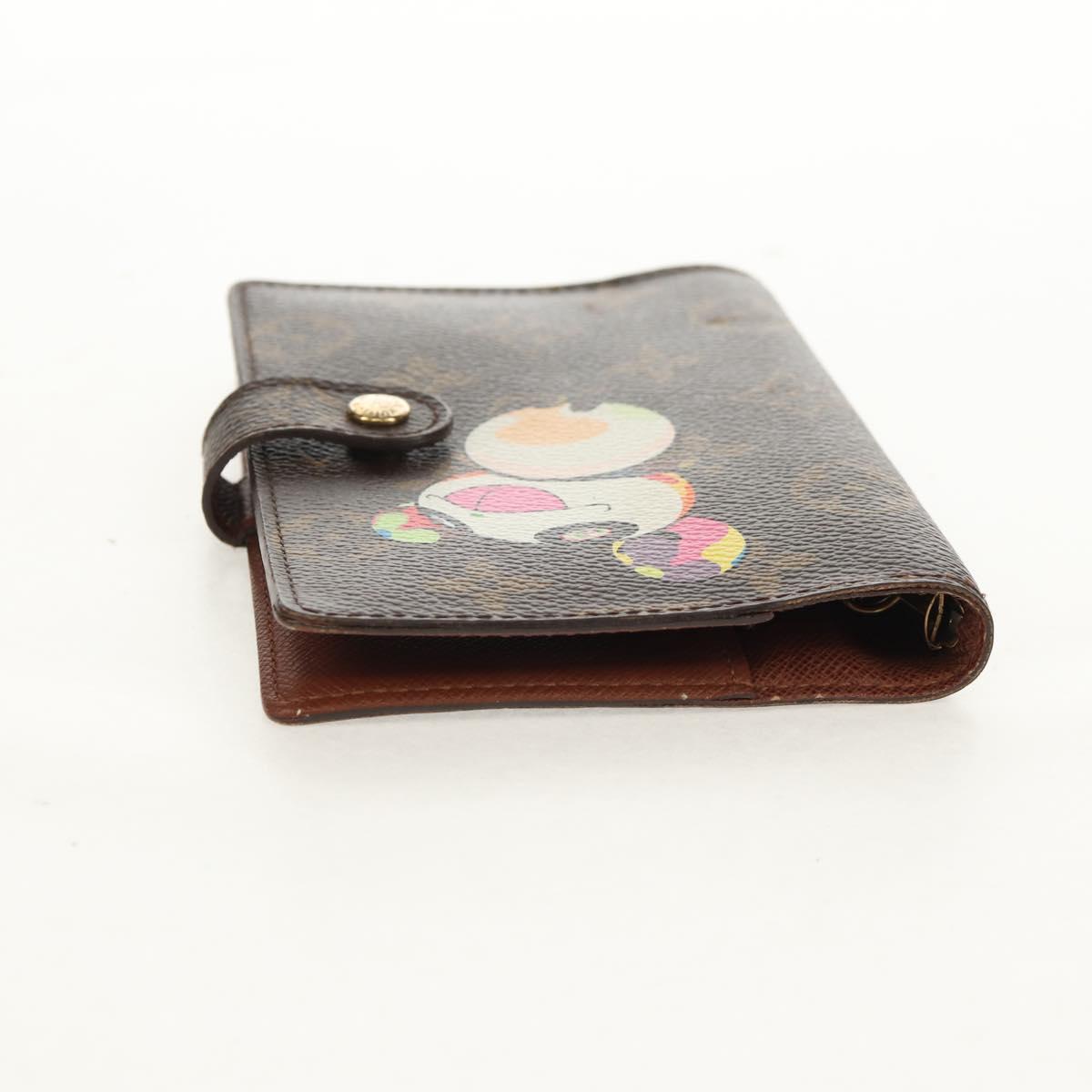 LOUIS VUITTON Monogram Panda Agenda PM Day Planner Cover R20011 LV Auth 154941V