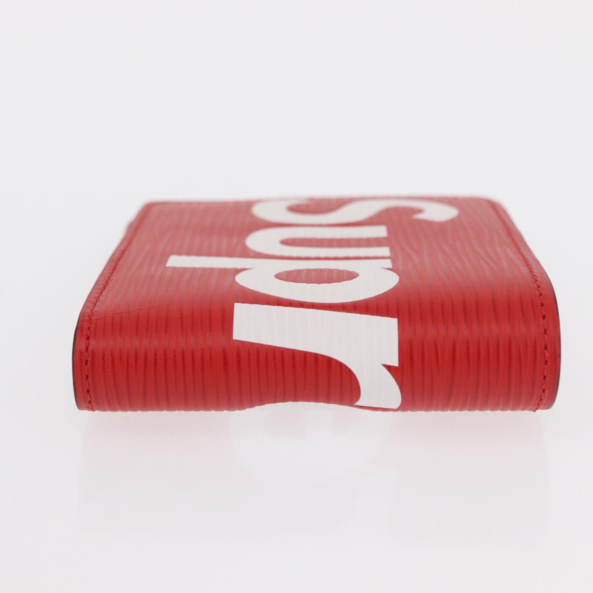 LOUIS VUITTON Epi Supreme Portefeuille Slender Wallet Red M67717 Auth 154943SM