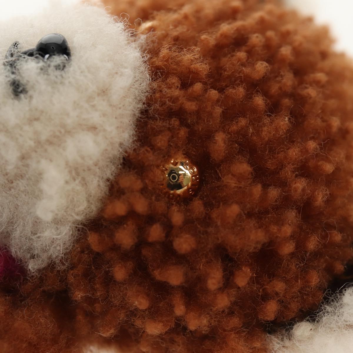 LOUIS VUITTON Porte Cles LV Teddy Bear Key Holder Mohair M69854 Auth 154944SAM