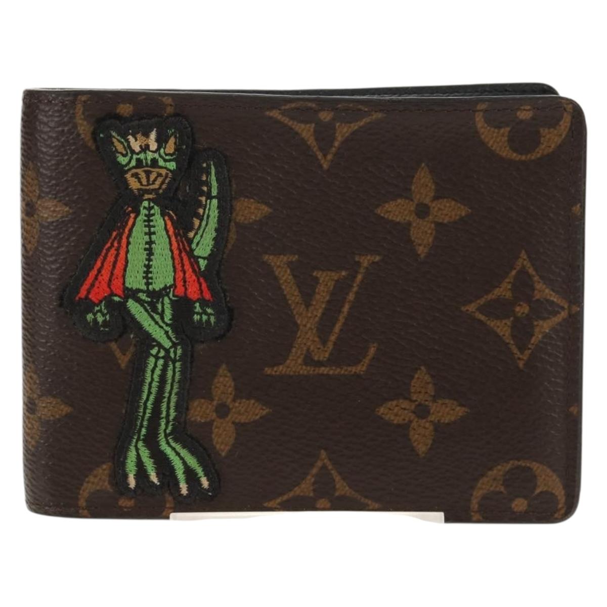 LOUIS VUITTON Monogram LV Friends Multiple Slender NM Bifold Wallet Auth 154949M