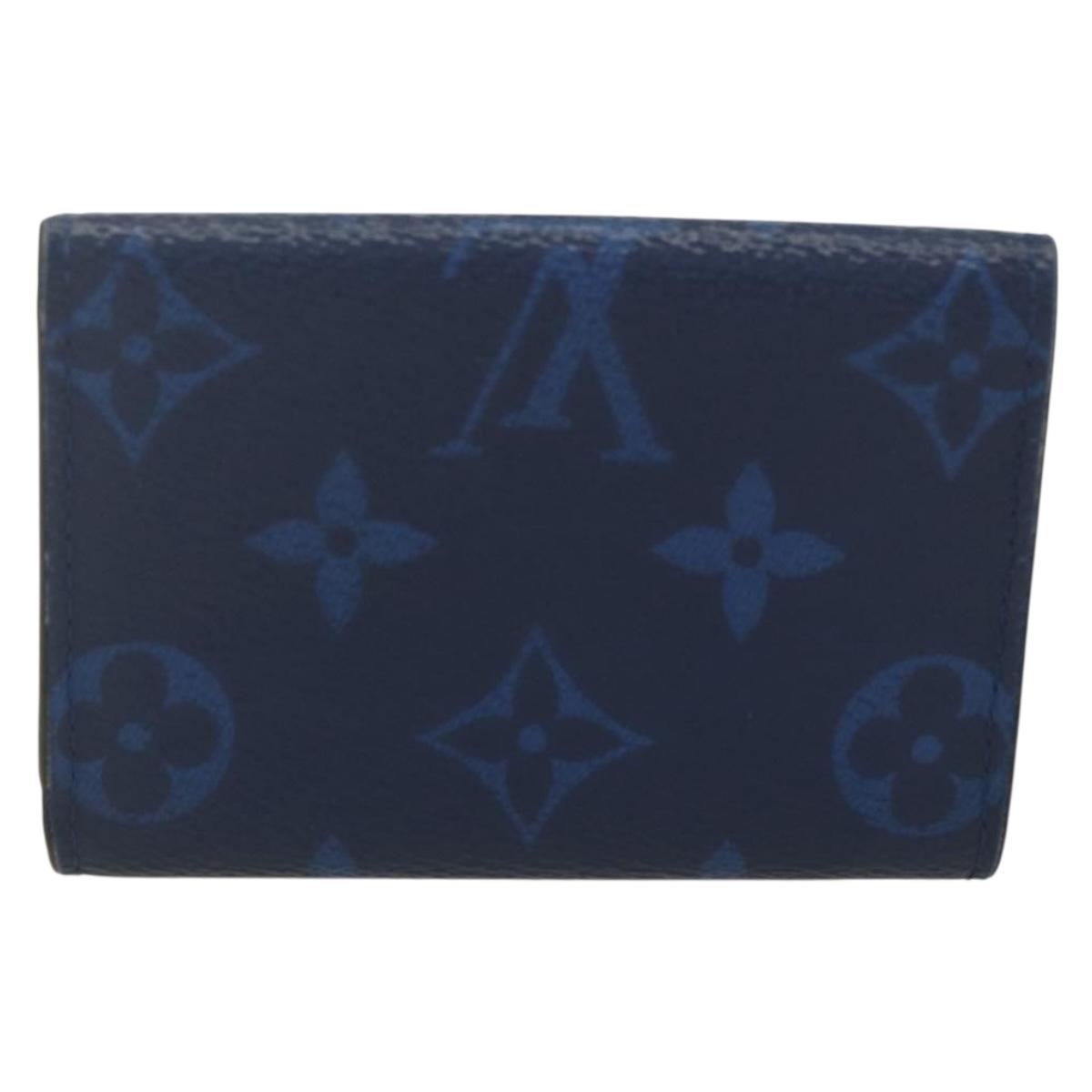 LOUIS VUITTON Tiger Lama Monogram Discovery Compact Wallet M67620 LV Auth 154953