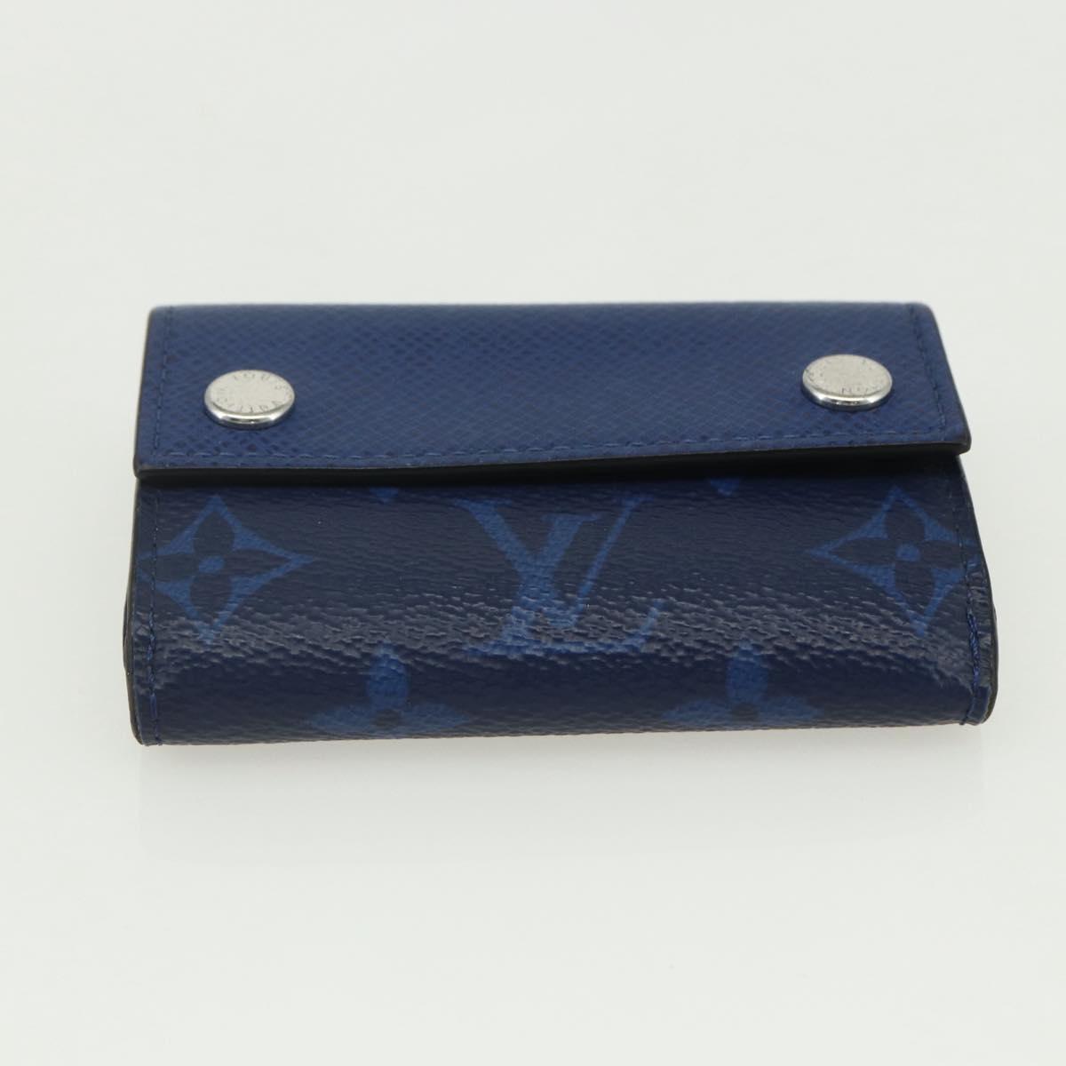 LOUIS VUITTON Tiger Lama Monogram Discovery Compact Wallet M67620 LV Auth 154953