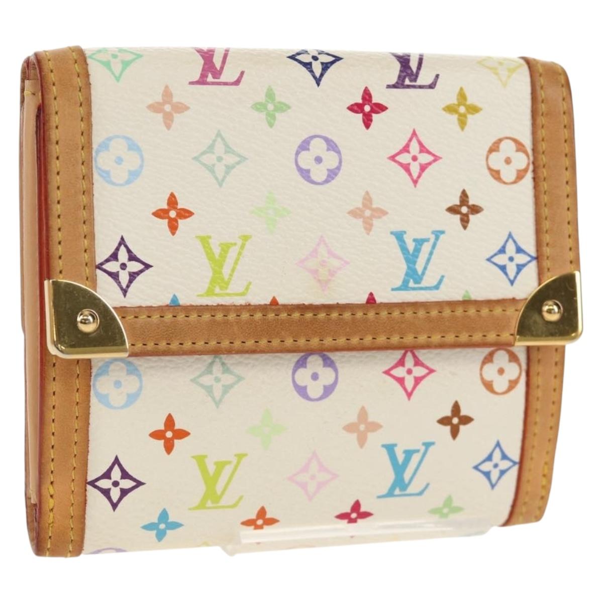 LOUIS VUITTON Multicolor Porte Monnaie Billets Cartes Credit M92983 Auth 154954V