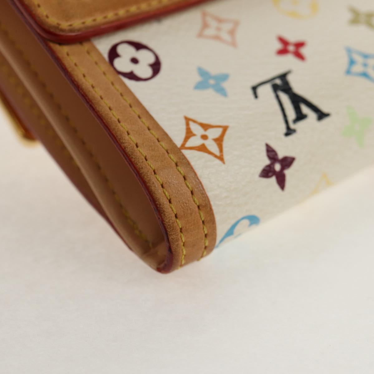 LOUIS VUITTON Multicolor Porte Monnaie Billets Cartes Credit M92983 Auth 154954V