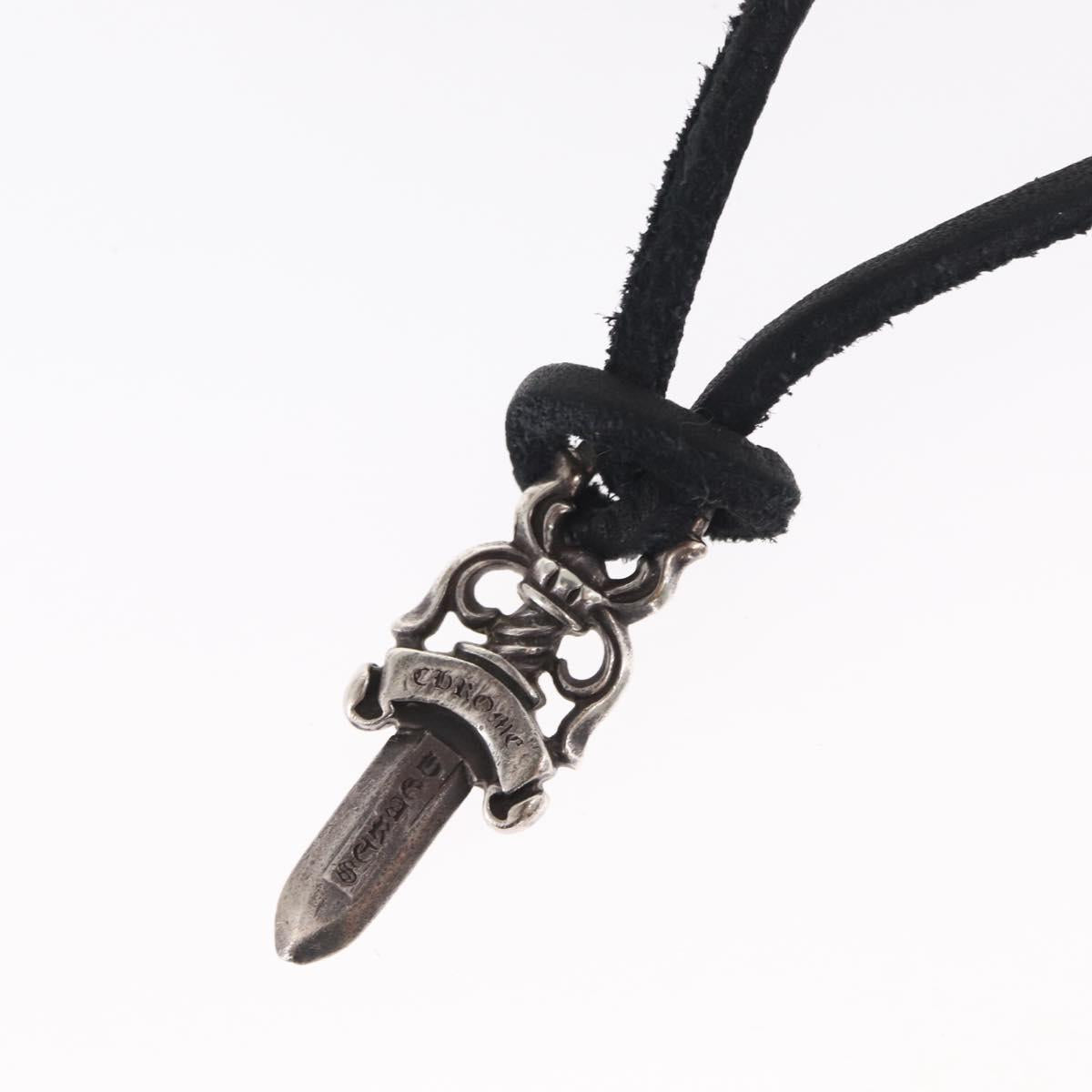 Chrome Hearts Dagger Pendant Necklace Ag925 Silver Auth 154958M