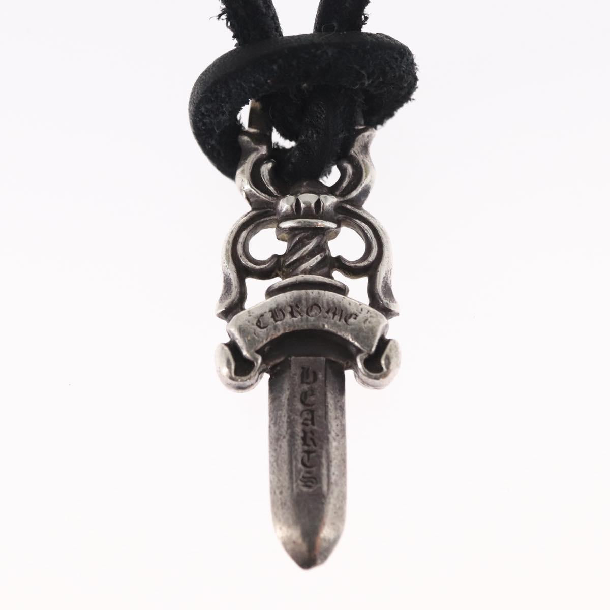 Chrome Hearts Dagger Pendant Necklace Ag925 Silver Auth 154958M
