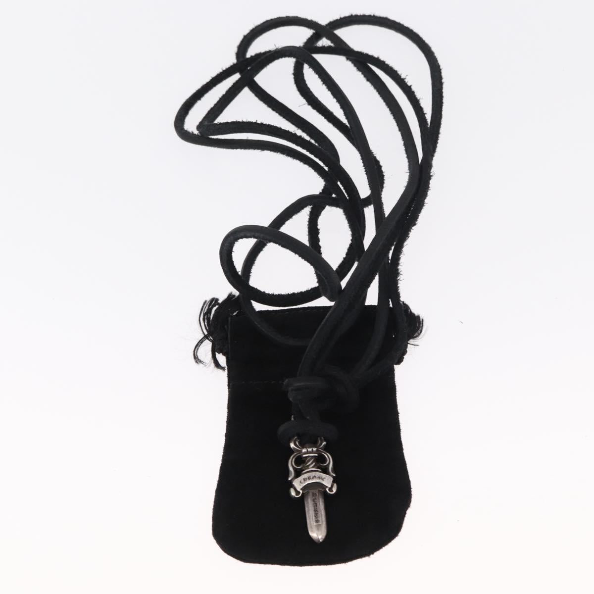 Chrome Hearts Dagger Pendant Necklace Ag925 Silver Auth 154958M