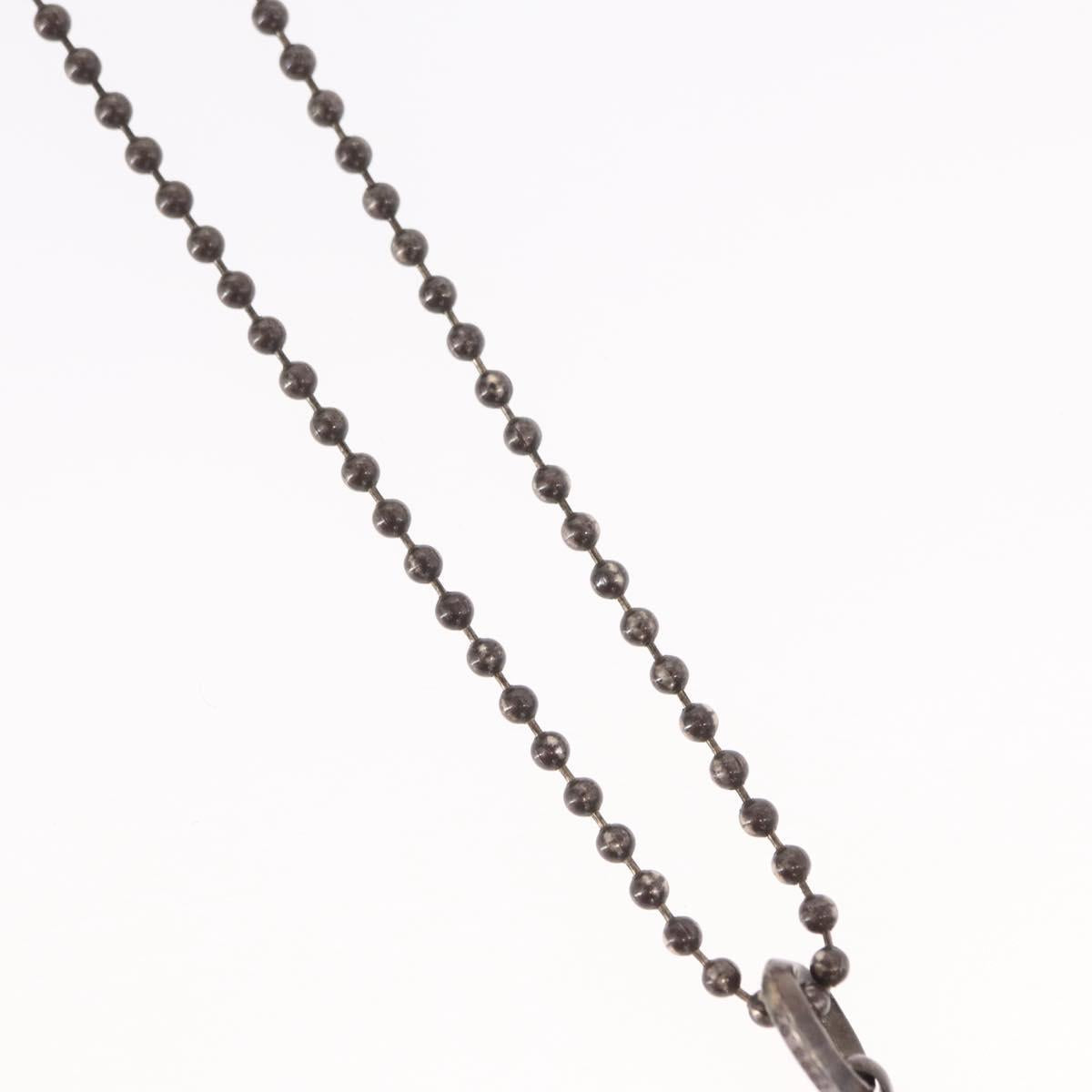 Chrome Hearts 1 Ball BS Flare Charm Necklace Ag925 Silver Auth 154960M