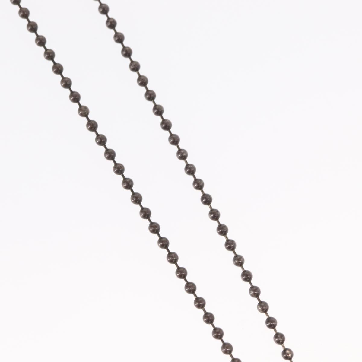 Chrome Hearts 1 Ball BS Flare Charm Necklace Ag925 Silver Auth 154960M