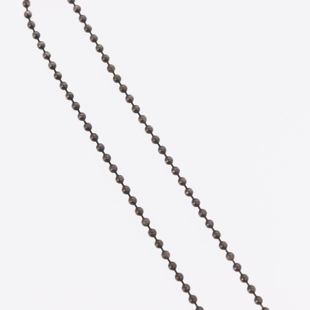 Chrome Hearts 1 Ball BS Flare Charm Necklace Ag925 Silver Auth 154960M