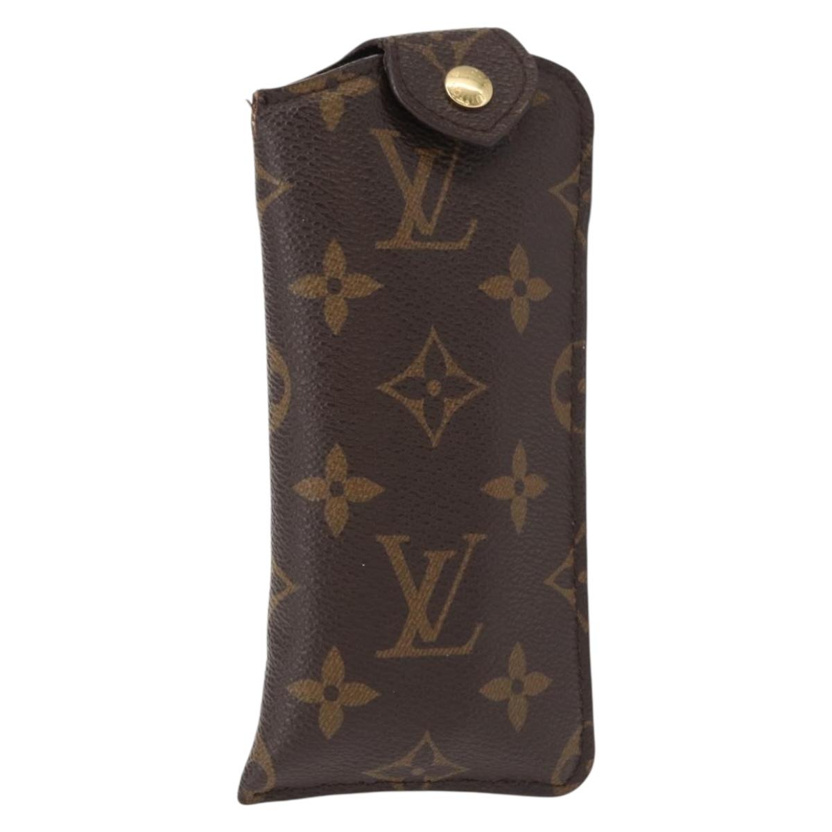 LOUIS VUITTON Monogram Etui Lunette PM Glasses Case M66545 LV Auth 154969