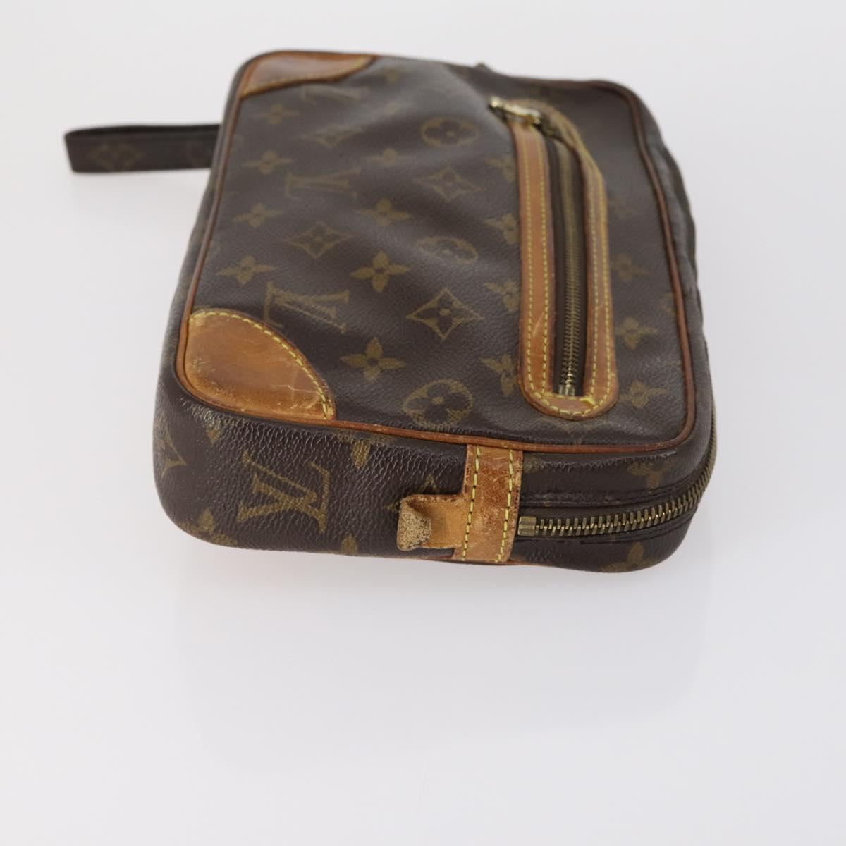 LOUIS VUITTON Monogram Clutch Bag 2 Set LV Auth 154971