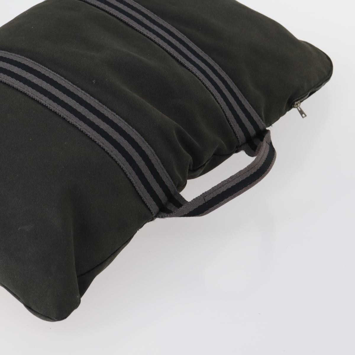 BALLY Salvatore Ferragamo Hermes Bag Leather Canvas 3 Set White Auth 154972