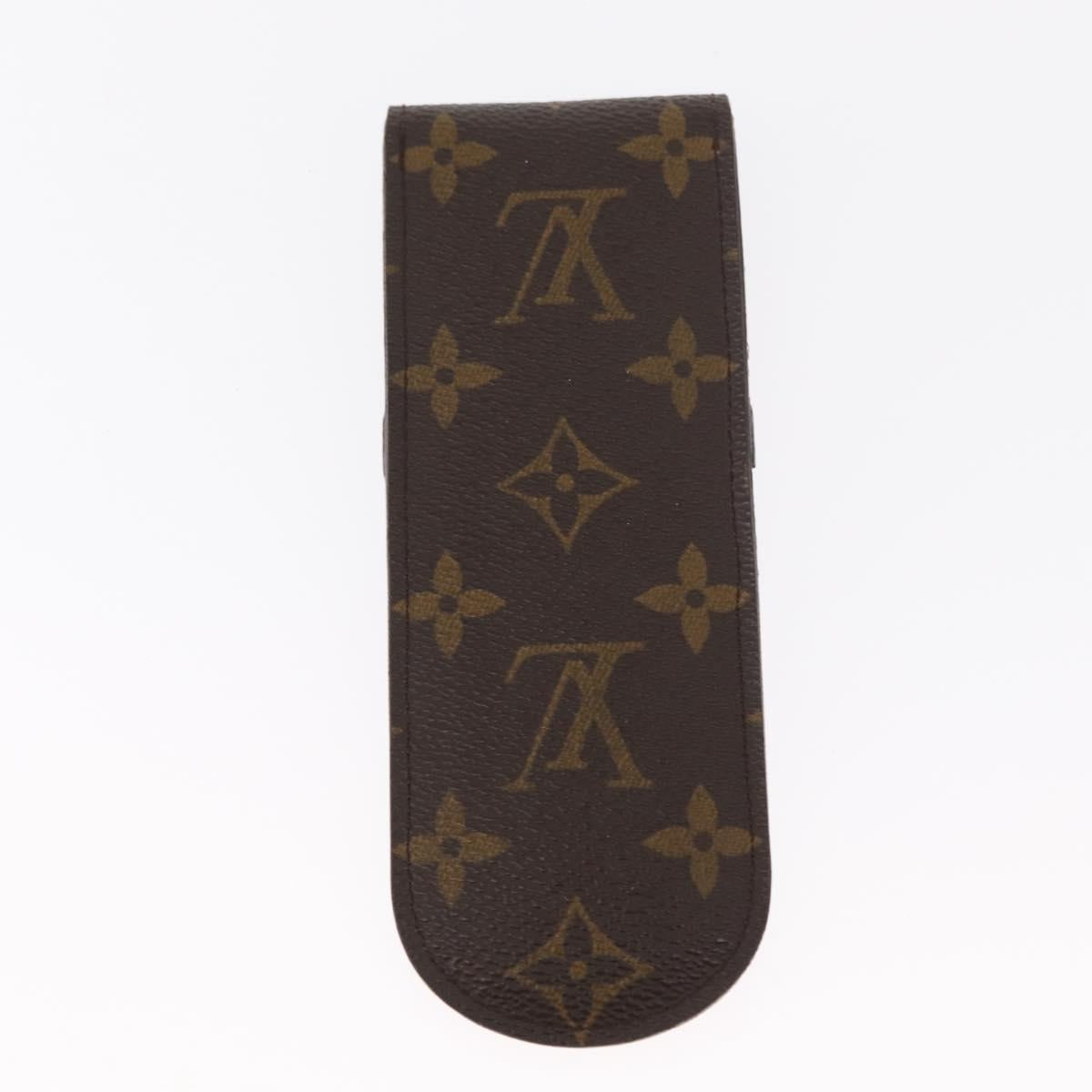 LOUIS VUITTON Monogram Etui Stilo Pen Case 2 Set M62990 LV Auth 154975