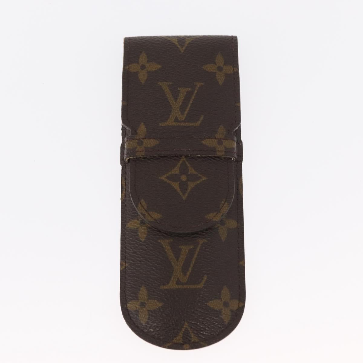 LOUIS VUITTON Monogram Etui Stilo Pen Case 2 Set M62990 LV Auth 154975