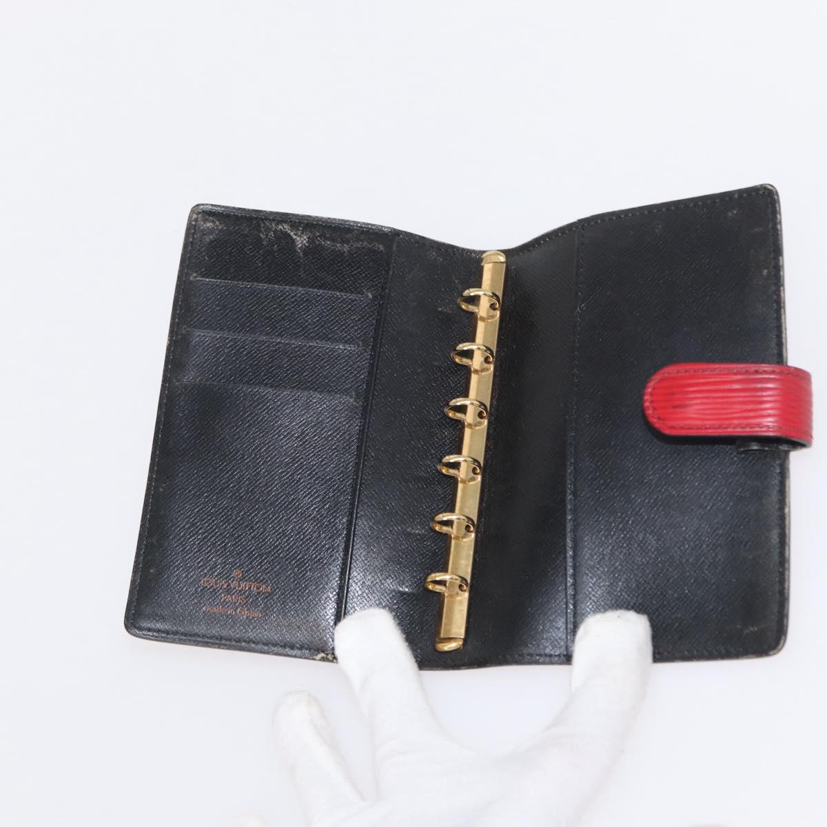 LOUIS VUITTON Monogram Epi Wallet 3 Set Red LV Auth 154976