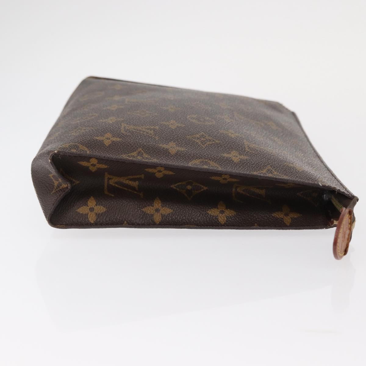 LOUIS VUITTON Monogram Poche Toilette 26 Pouch M47542 LV Auth 155004