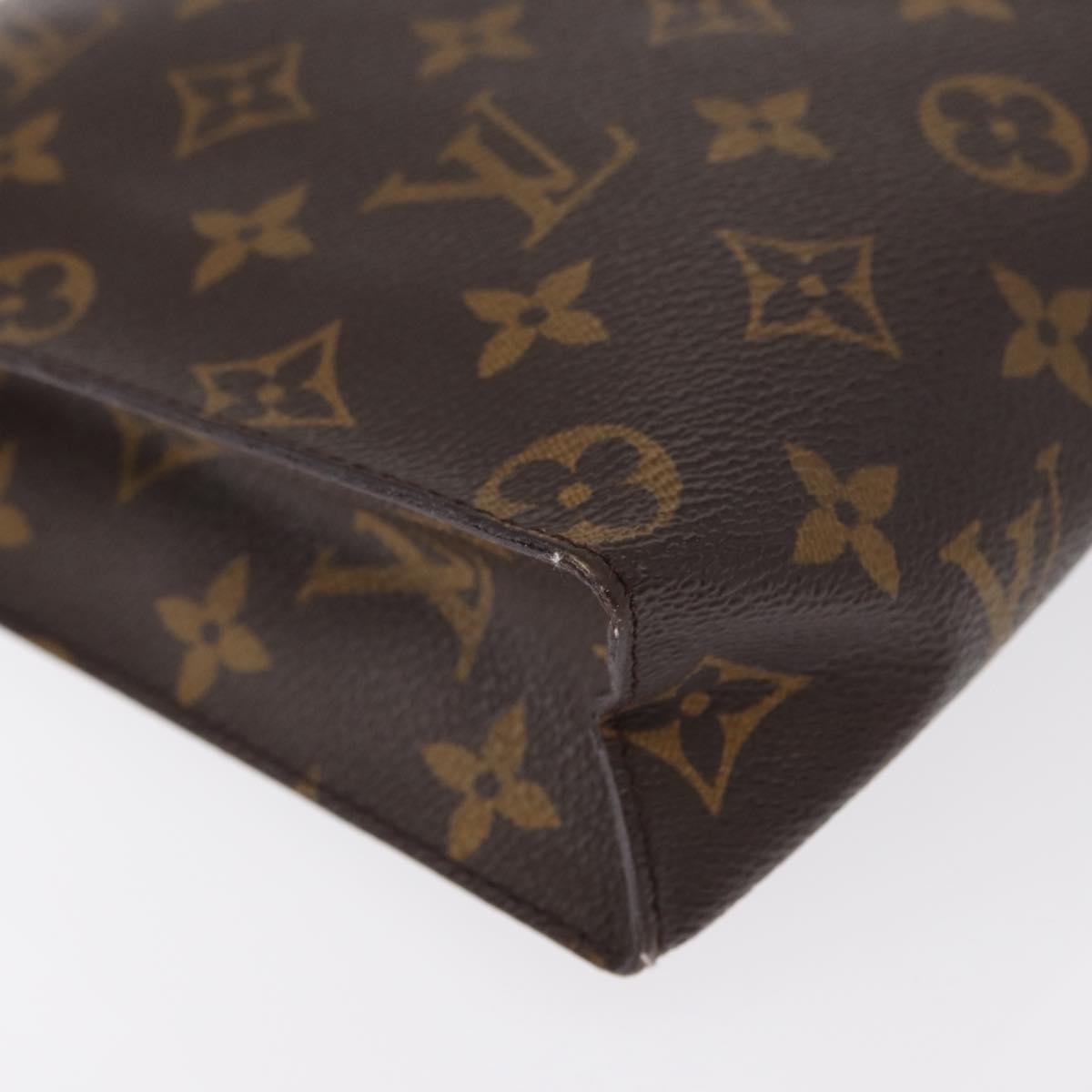 LOUIS VUITTON Monogram Poche Toilette 26 Pouch M47542 LV Auth 155004