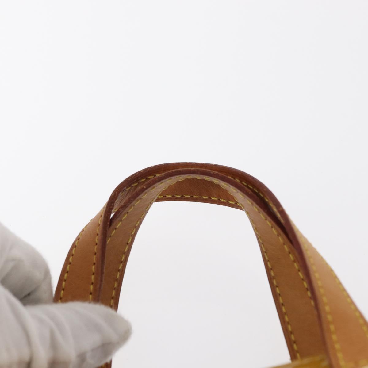 LOUIS VUITTON Monogram Vernis Reade PM Hand Bag Beige M91334 LV Auth 155005