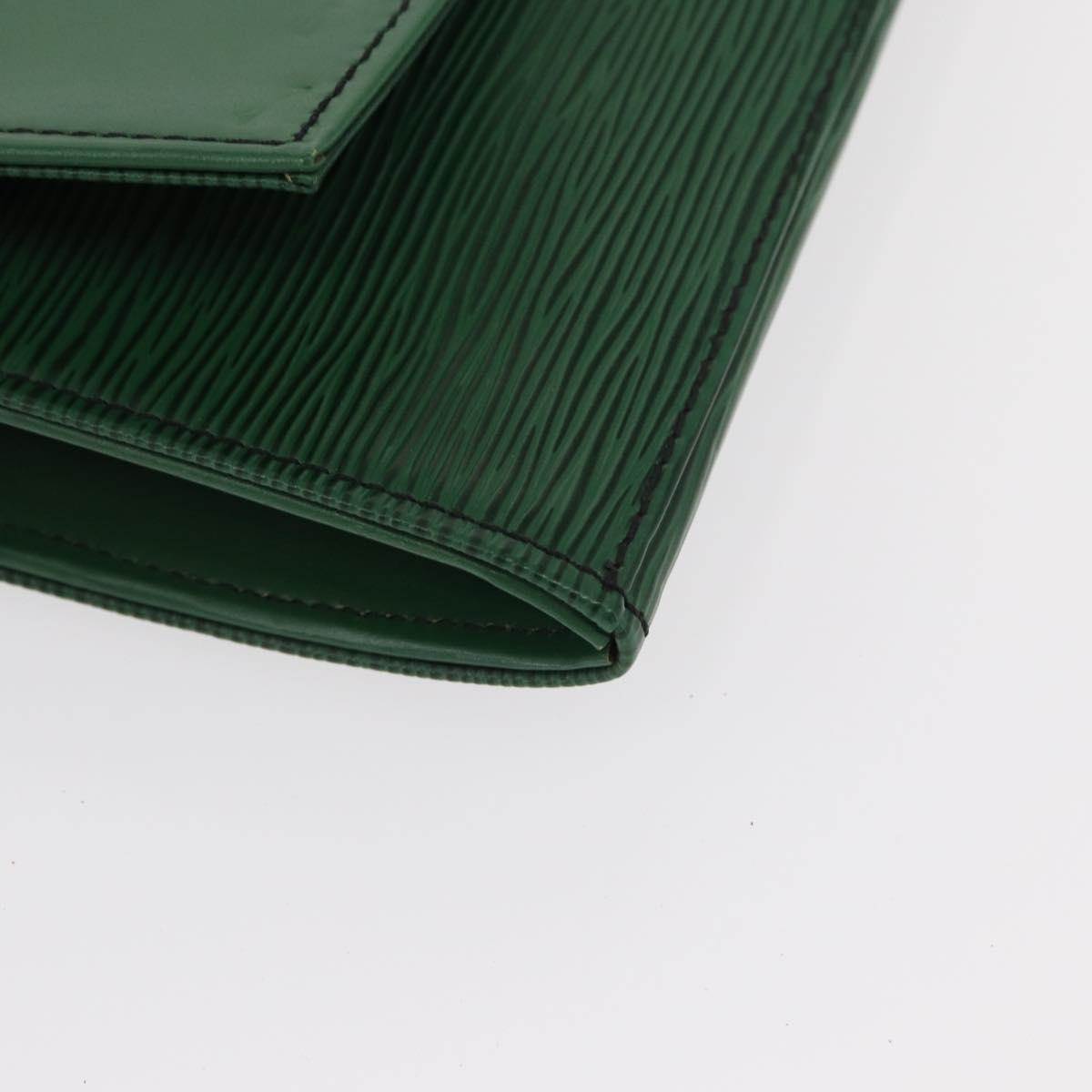 LOUIS VUITTON Epi Jena Clutch Bag Green M52724 LV Auth 155008