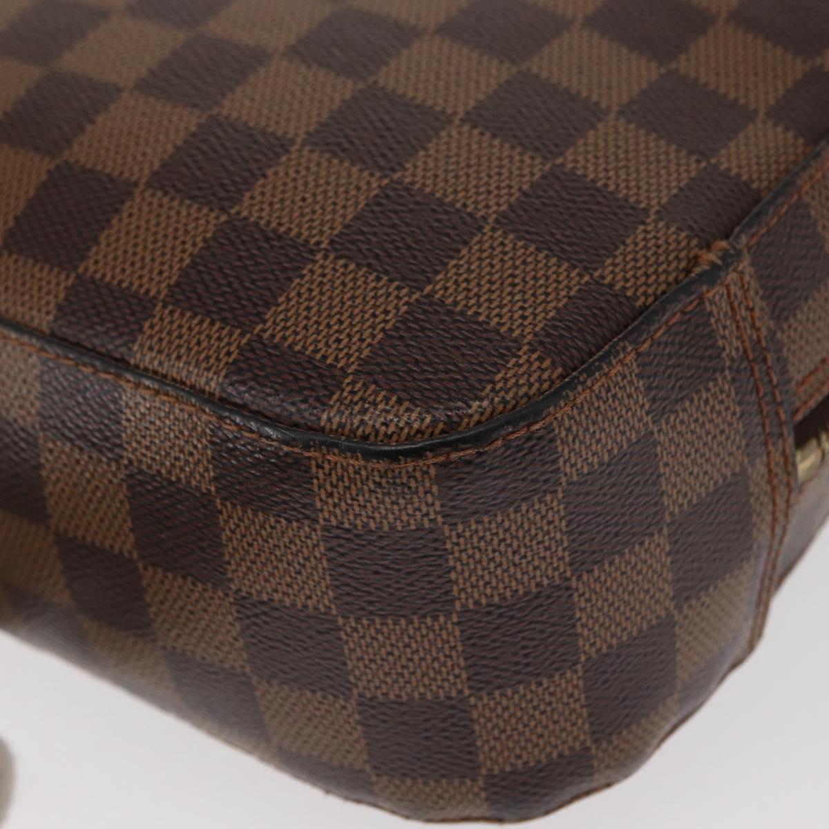 LOUIS VUITTON Damier Ebene Spontini Hand Bag SPO 2way M47500 LV Auth 155011