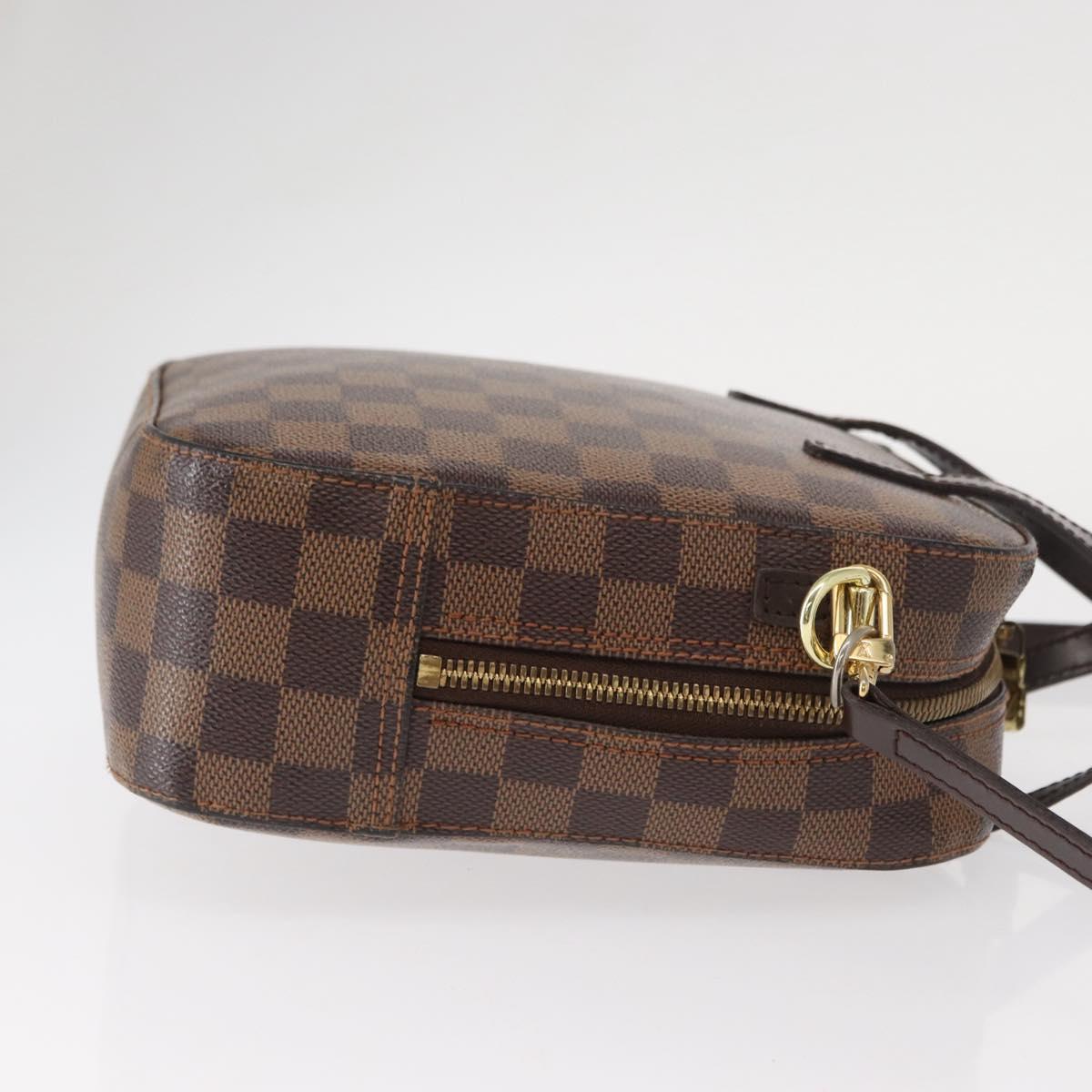 LOUIS VUITTON Damier Ebene Spontini Hand Bag SPO 2way M47500 LV Auth 155011