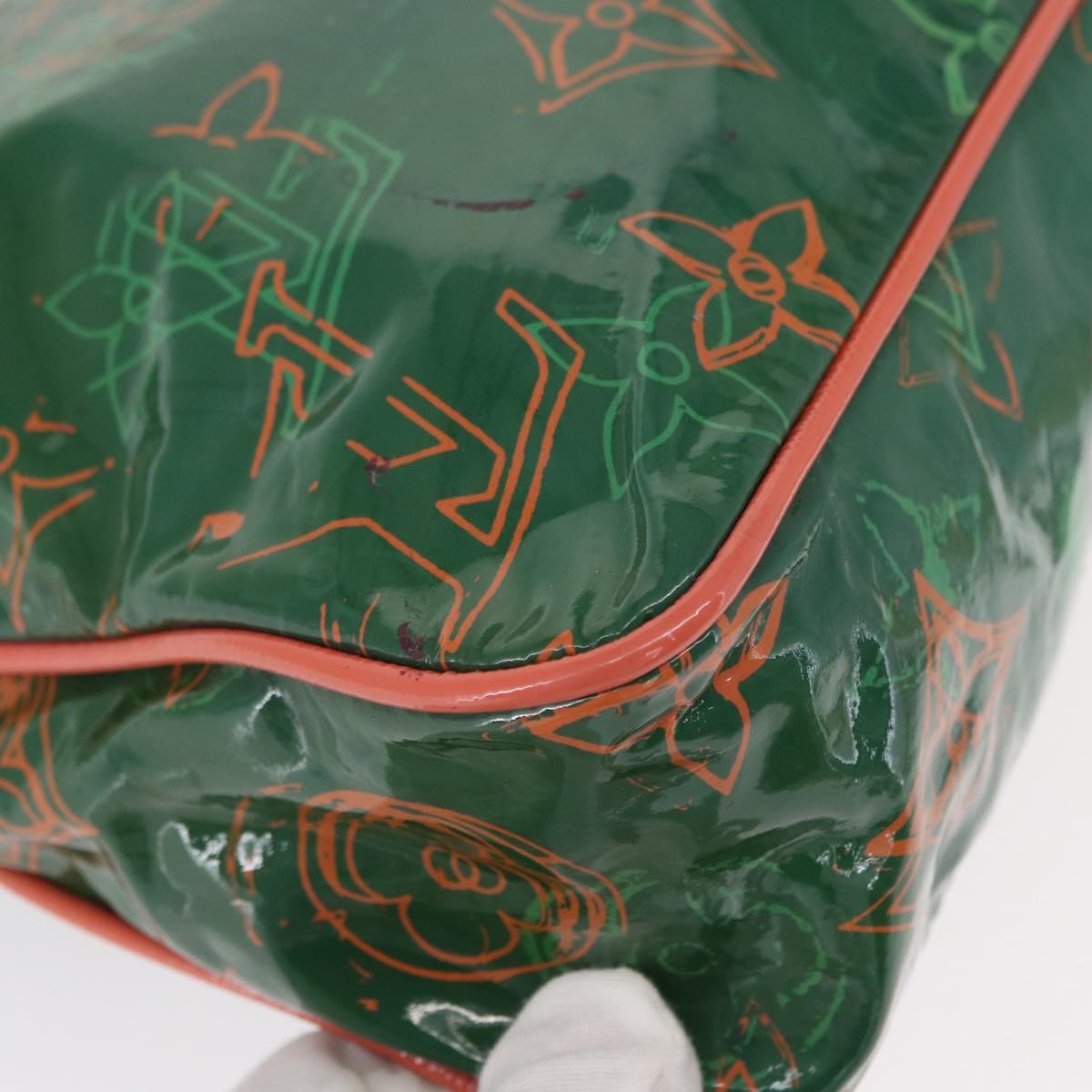 LOUIS VUITTON Monogram Bonbon Richard Prince Pochette Green M95748 Auth 155012