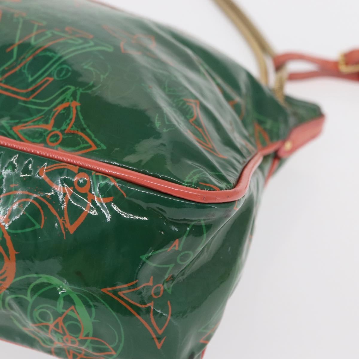 LOUIS VUITTON Monogram Bonbon Richard Prince Pochette Green M95748 Auth 155012