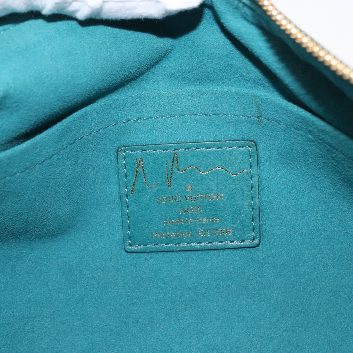 LOUIS VUITTON Monogram Bonbon Richard Prince Pochette Green M95748 Auth 155012