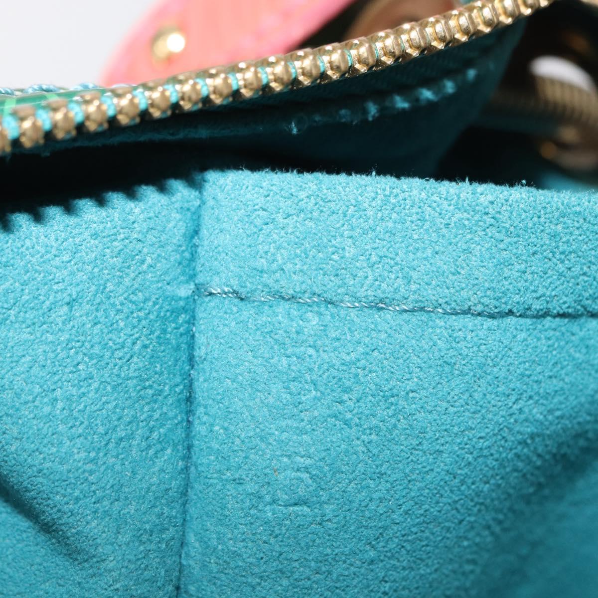 LOUIS VUITTON Monogram Bonbon Richard Prince Pochette Green M95748 Auth 155012